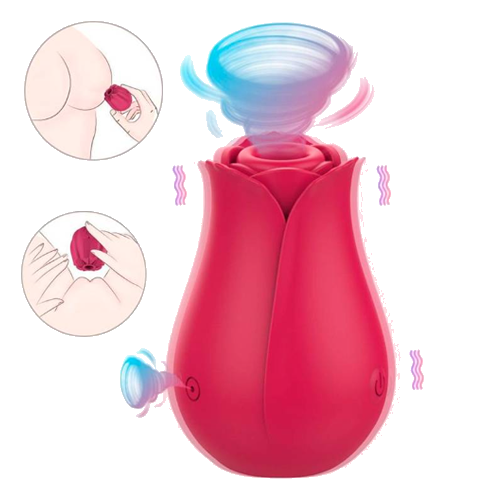 Rosa Estimuladora com Sucção | Yaffa - Imagem 2