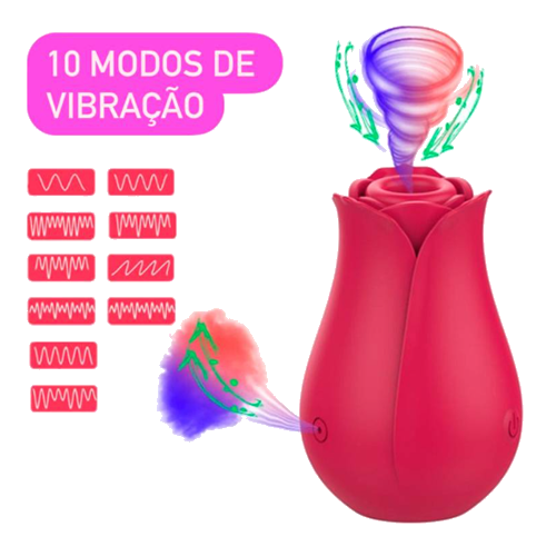 Rosa Estimuladora com Sucção | Yaffa - Imagem 3