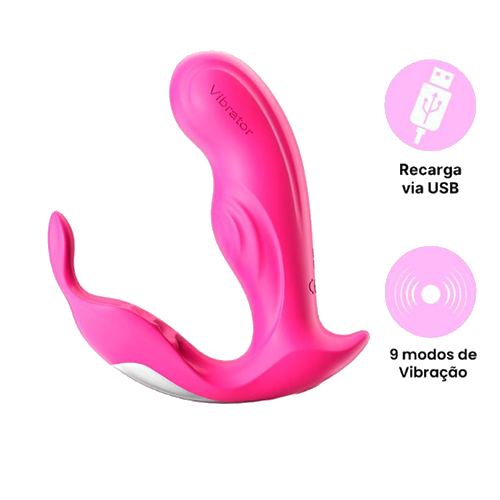 Vibrador com Estimulador | Yaffa
